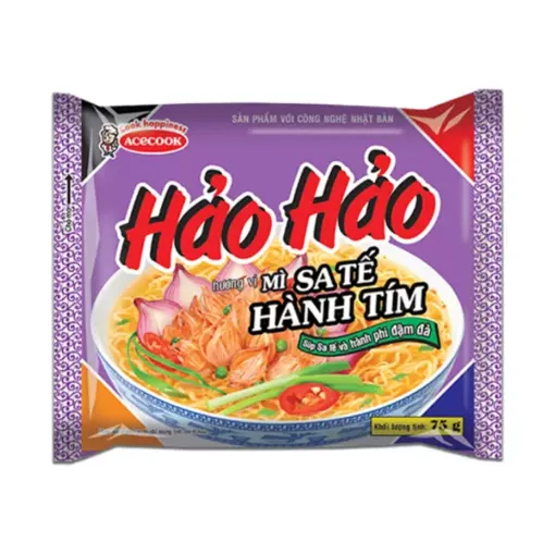 Hao Hao 74g Sate Cibule - Instantní Nudle