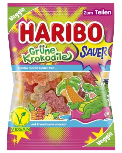 Haribo H2 Grune Krokodile 200g