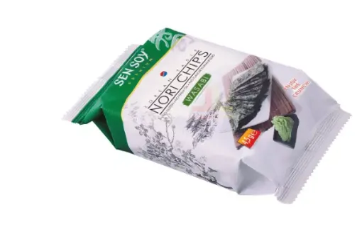 SenSoy 4,5g Nori Chips Wasabi - Chipsy z mořských řas Wasabi