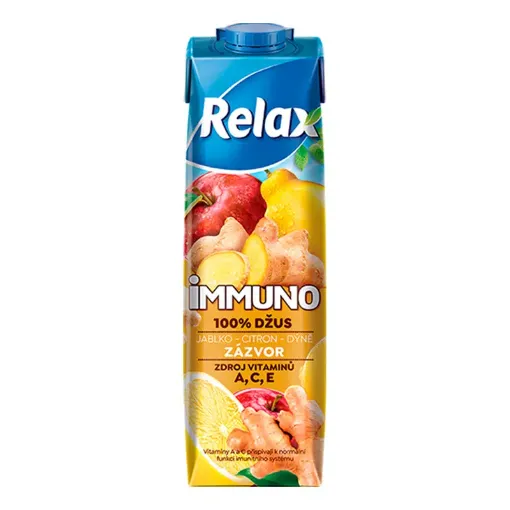 Relax 1L IMMUNO 100%, Zázvor - Jablko - Citron - Dýně