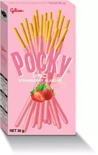 Pocky Glico 45g Strawberry (12b*10ks)