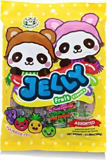 Jelly Straws DP 300g Bunny&Bear Assorted (Vang)
