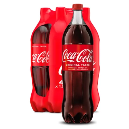 Coca 1,5L 4pack Červená