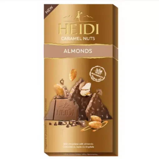 Heidi 80g Caramel Nuts - Almonds