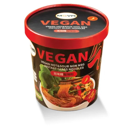 Vegan NON GLUTAMINE instant glass noodles cup 136gr