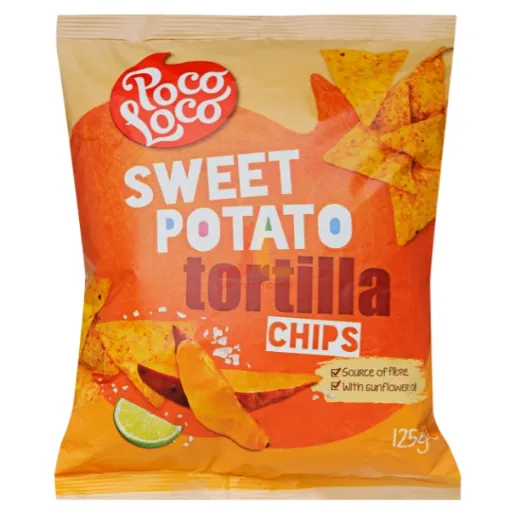 TORTILLA CHIPS PocoLoco 125g Sweet potato