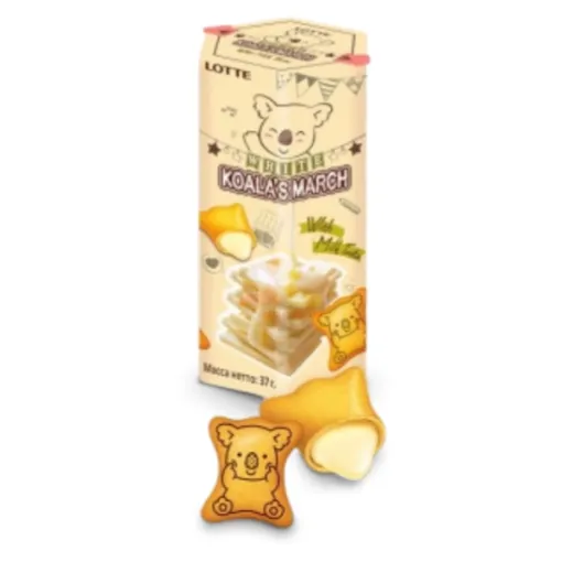 Lotte Banh Gau 37g Koala's March White Cream&Cheese 8bx6ks