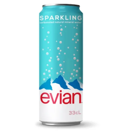 Evian 330ml Sparkling - Plech