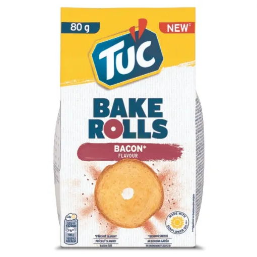 Tuc Bake Rolls 80g Slanina