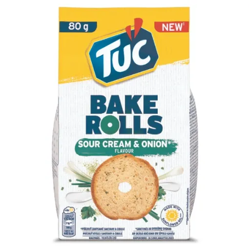 Tuc Bake Rolls 80g Smet&Cibule