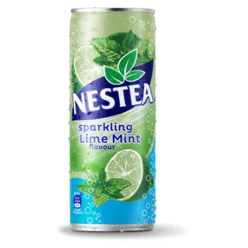 Nestea Sparkling PLECH. 0,33l Black Tea - Lime Mint