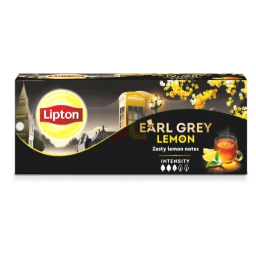 Lipton čaj 25ks x 2g Earl Grey Lemon