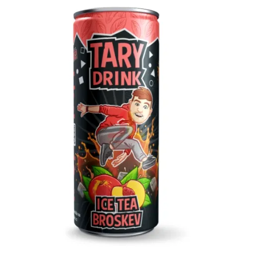 Tary Drink plech. 250ml Ice Tea - Broskev