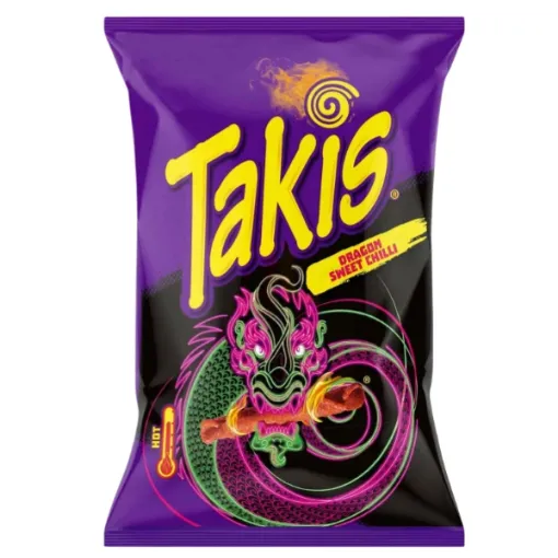 Takis 90g Dragon Sweet Chili Rolled Tortila Chips ESP
