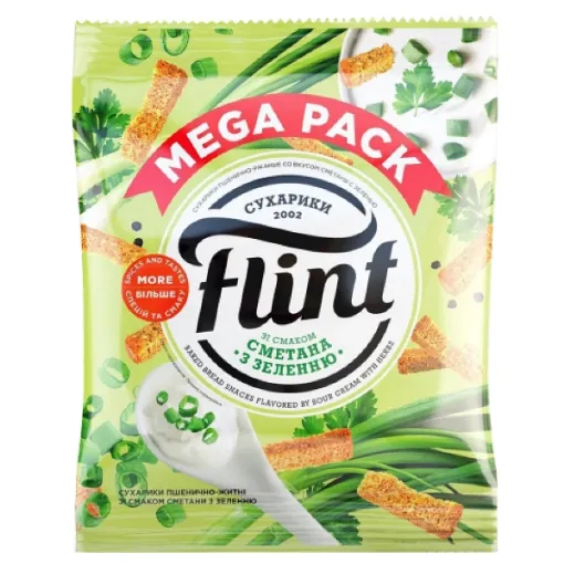 UKR Flint Suchary 110g Smetana a Bylinky