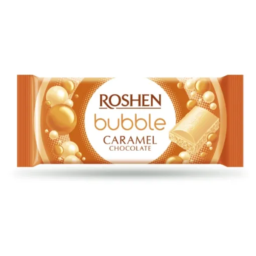UKR Roshen čoko 80g Caramel Bubble - Pórezní Karamelová